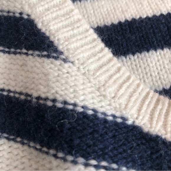 American Eagle Striped Wool Blend Nautical Pullover Crewneck Knit Sweater XL - Picture 6 of 6